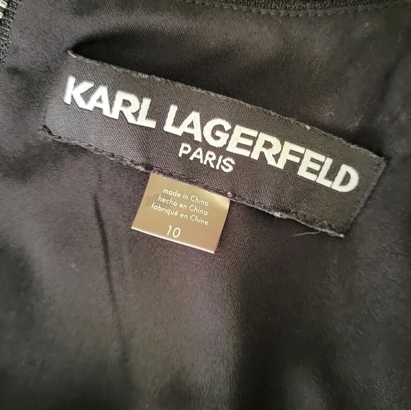 Karl Lagerfeld Dress w/ Banana Republic Belt - Picture 4 of 5